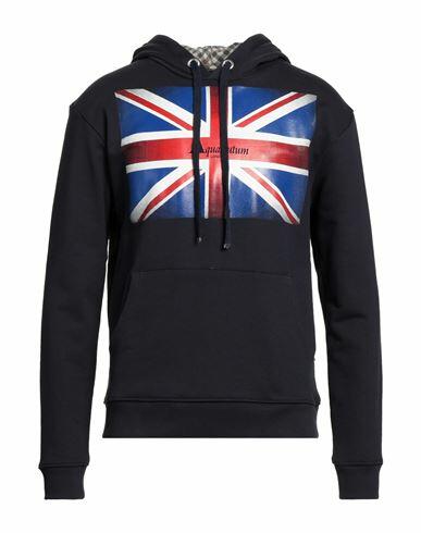 Aquascutum Man Sweatshirt Midnight blue Cotton Cover