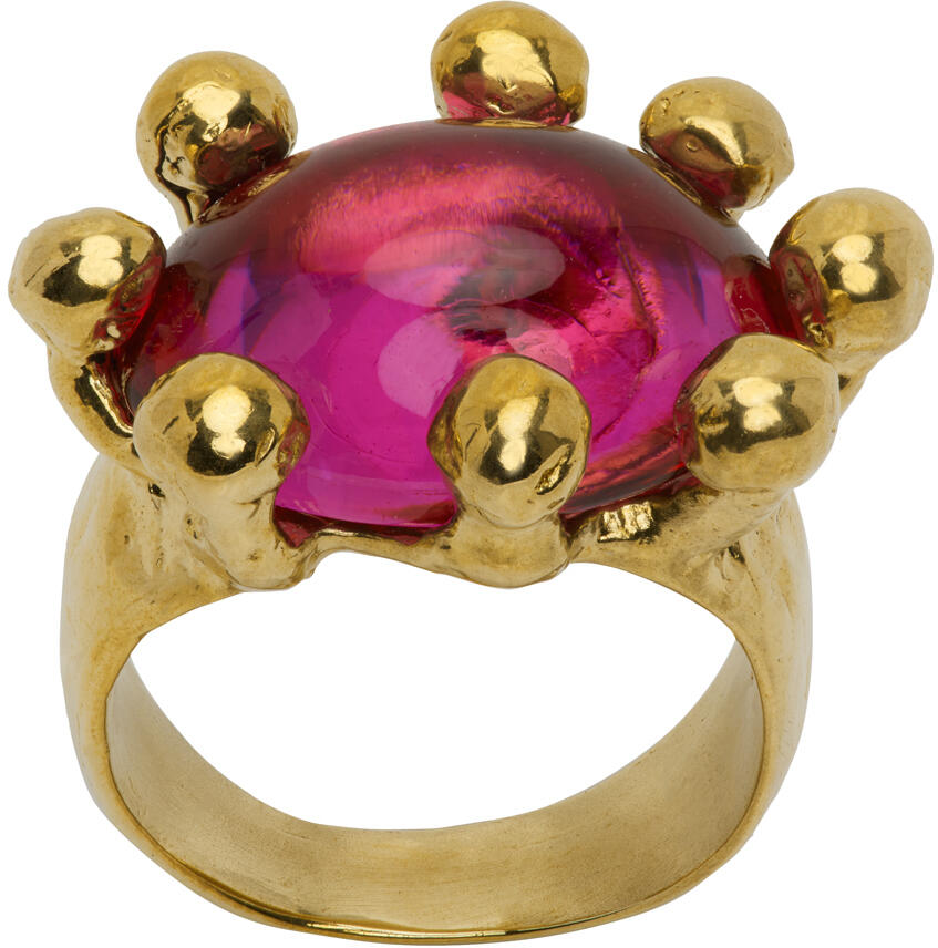 Mondo Mondo Gold & Pink Diva Ring Cover