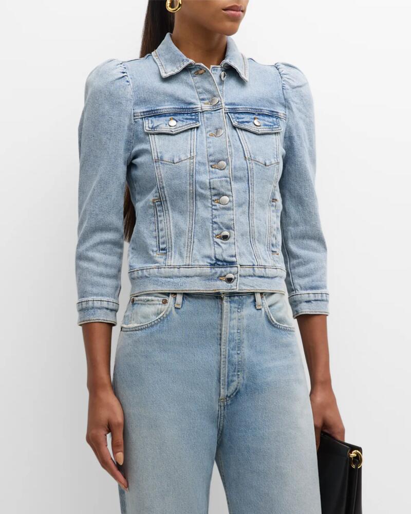 Retrofete Ada Puff-Sleeve Denim Jacket Cover