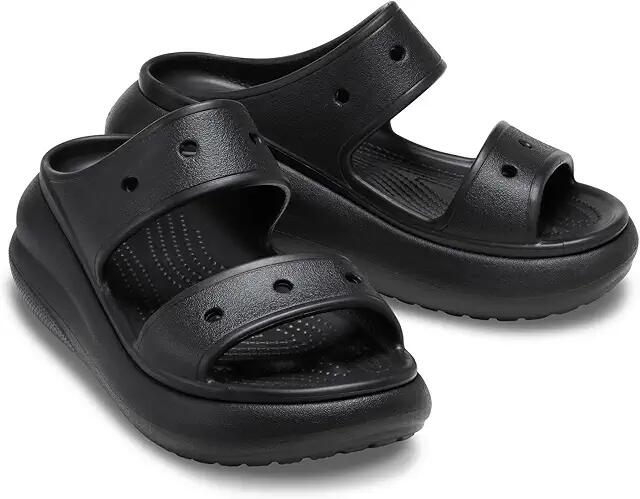 Crocs Classic Crush Sandal (Black) Shoes Cover