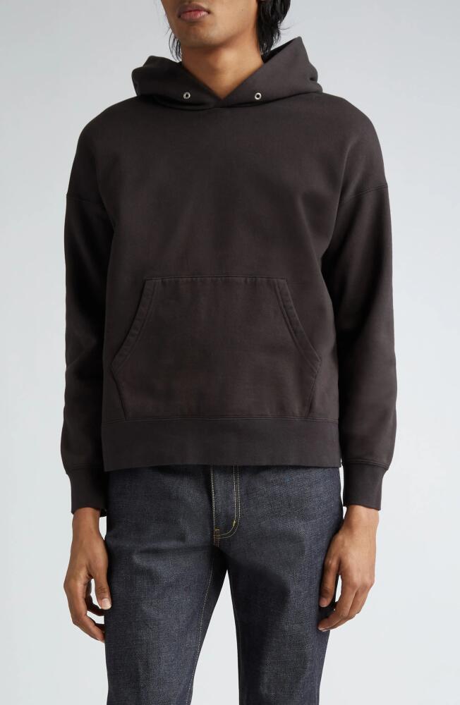 VISVIM Ultimate Oversize Cotton French Terry Hoodie in Black Cover