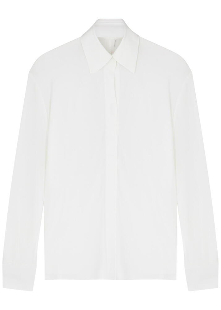 Norma Kamali Stretch-jersey Shirt - White Cover