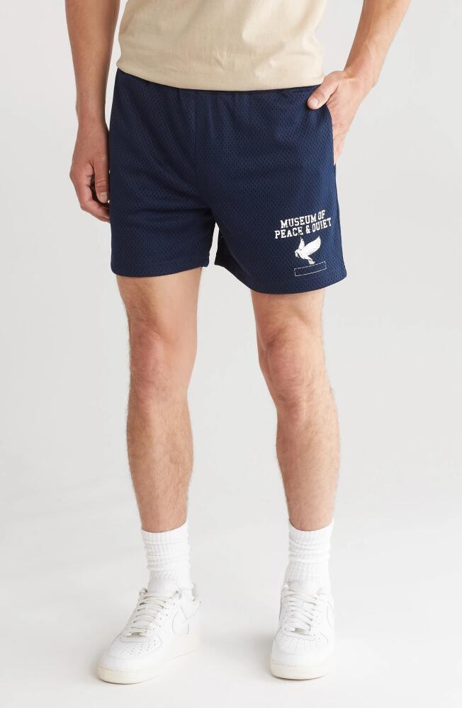 Museum of Peace & Quiet P. E. Mesh Shorts in Navy Cover