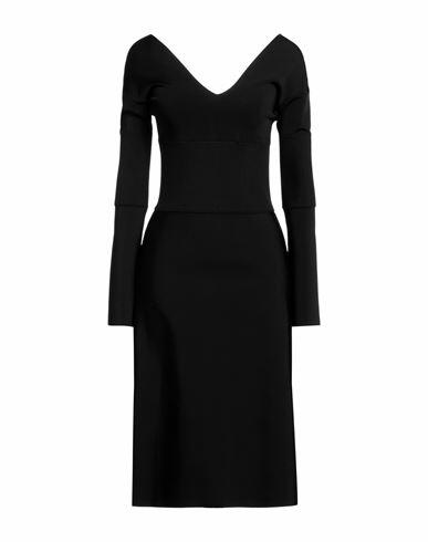 Ferragamo Woman Midi dress Black Viscose, Polyamide, Polyurethane Cover