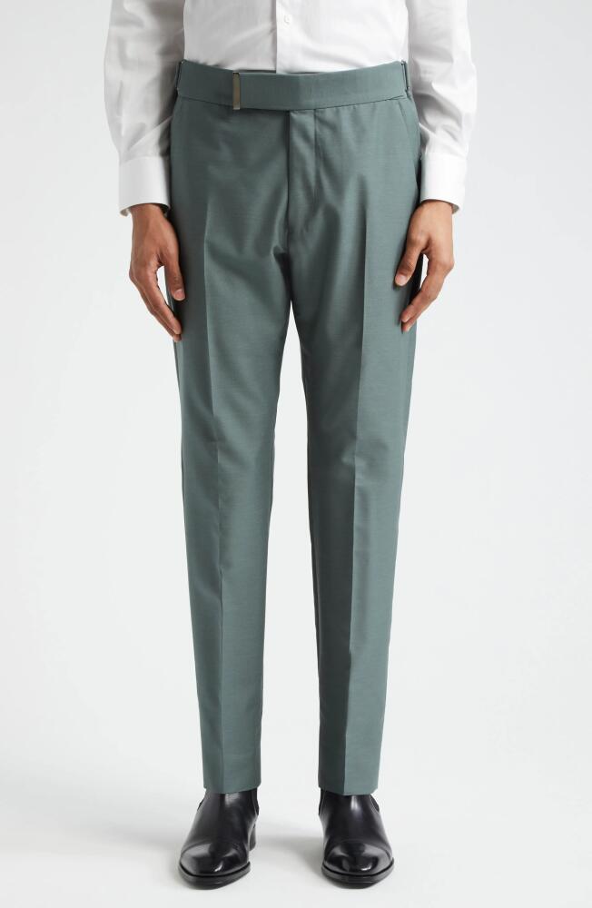 TOM FORD Atticus Wool & Silk Suit in Military Green Cover