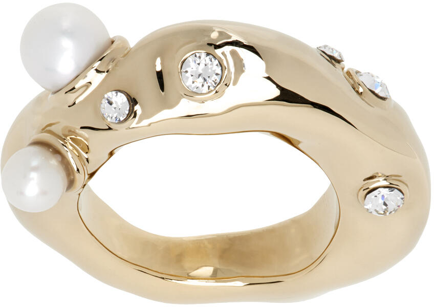 Dries Van Noten Gold Brass Ring Cover