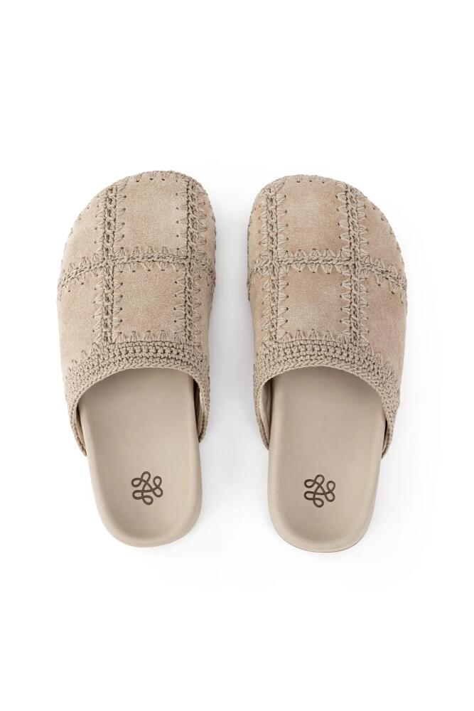 The Sak Bolinas Clog in Sand Suede Patch Cover