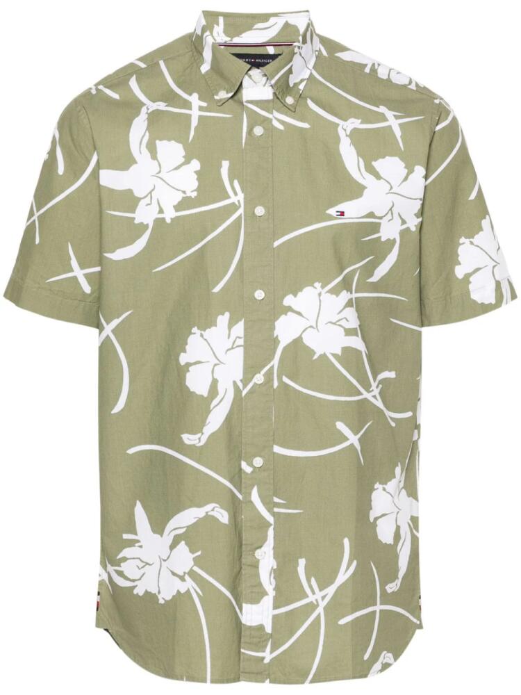 Tommy Hilfiger tropical-print cotton shirt - Green Cover