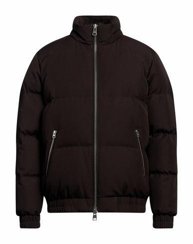 Ami Alexandre Mattiussi Man Puffer Dark brown Polyester, Cotton Cover