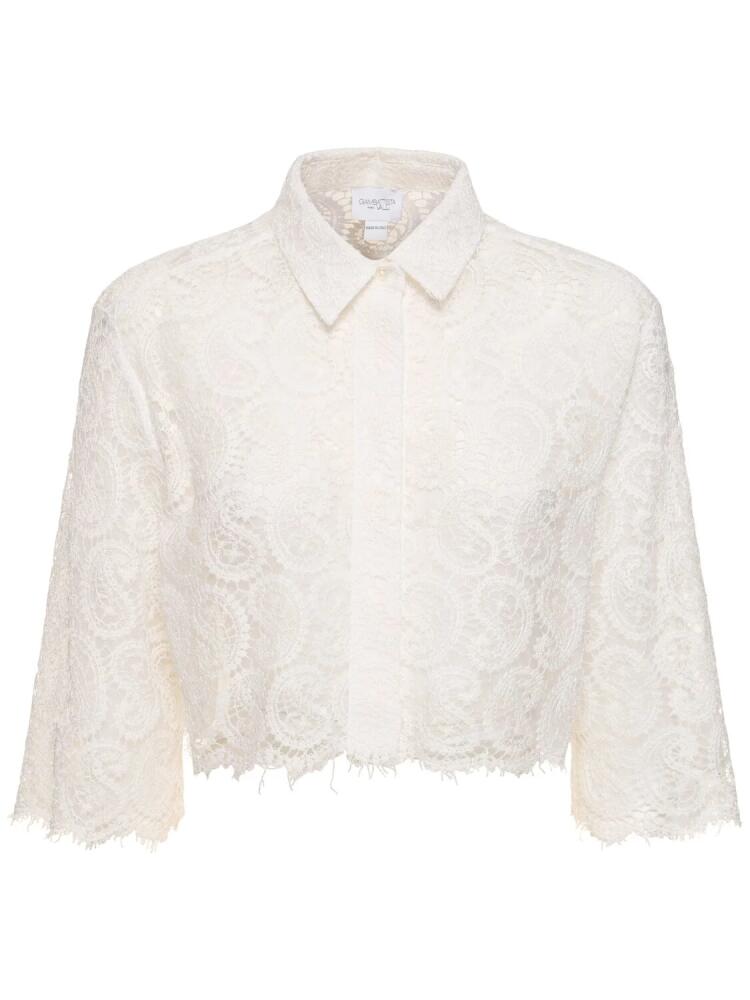 GIAMBATTISTA VALLI Paisley Lace Shirt Cover