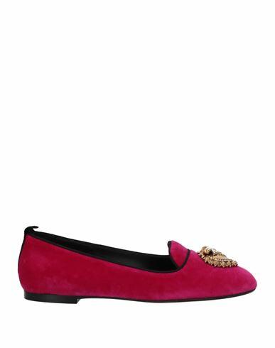 Dolce & gabbana Woman Loafers Magenta Textile fibers Cover