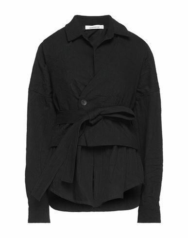 Nostrasantissima Woman Blazer Black Cotton, Wool, Polyamide Cover