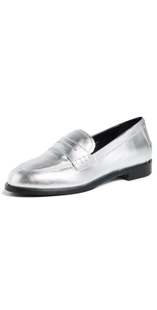 AEYDE Oscar Loafers Silver Cover