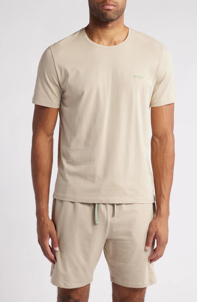 BOSS Mix Match Pajama T-Shirt in Light Beige Cover