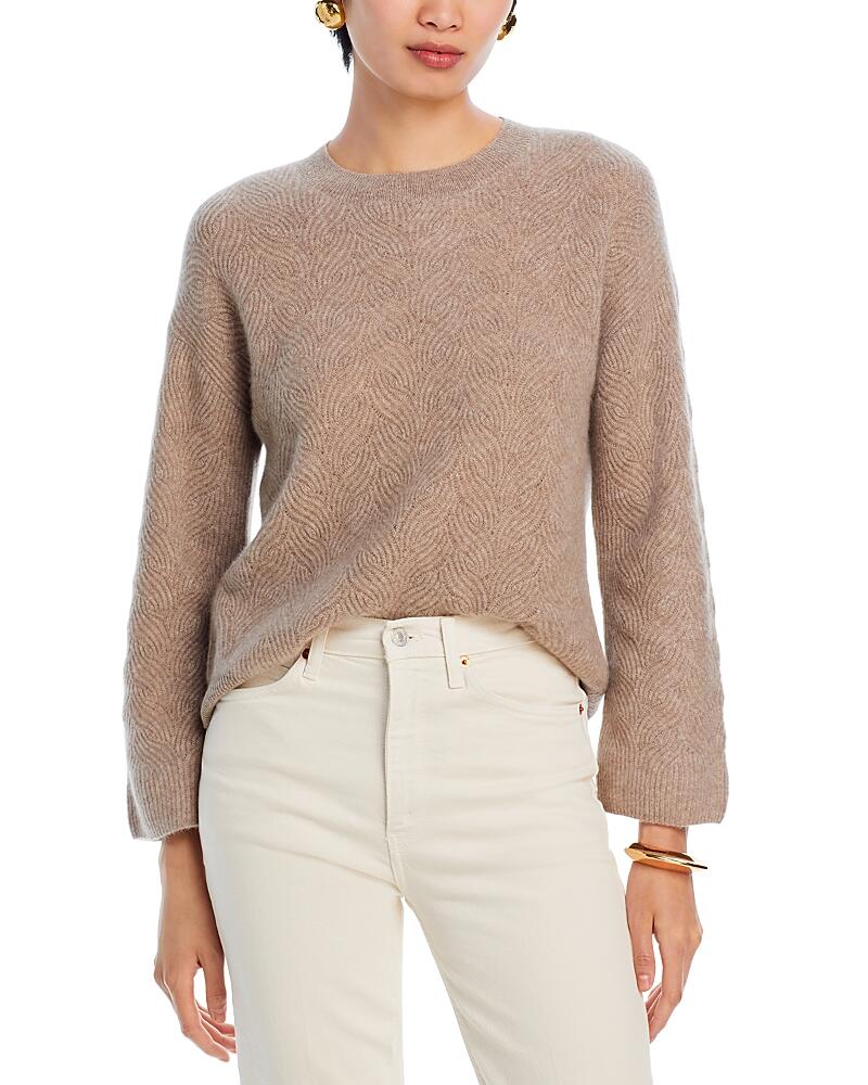 C by Bloomingdale's Cashmere Drop Shoulder Shaker Stitch Sweater - Exclusive Cover