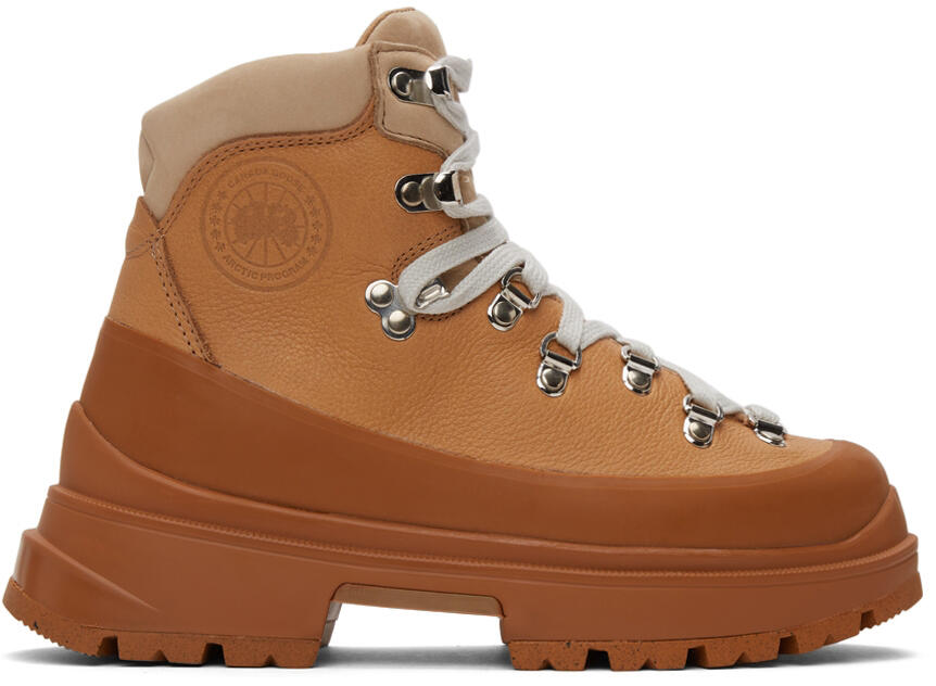 Canada Goose White & Beige Journey Boots Cover