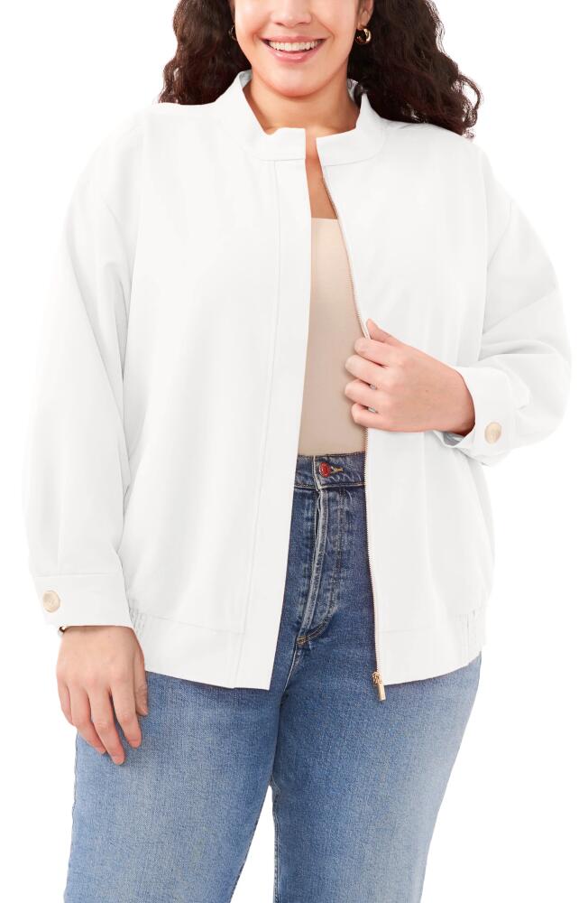 Vince Camuto Oversize Water Repellent Bomber Jacket in New Ivory Cover