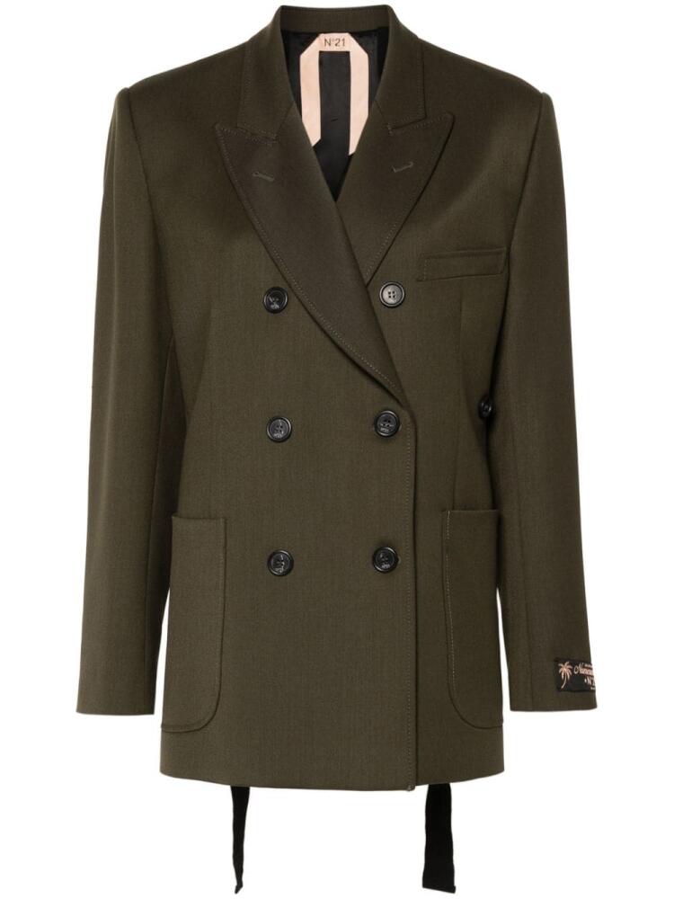 Nº21 double-breasted blazer - Green Cover