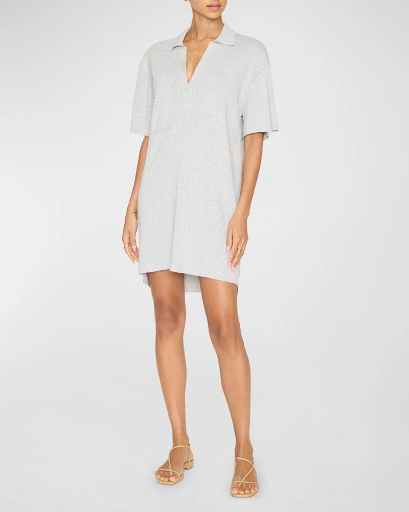 Brochu Walker Fai Elbow-Sleeve Polo Mini Dress Cover