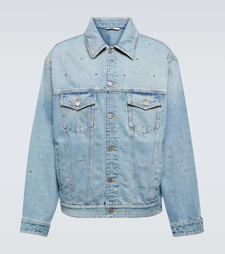 Valentino Studded cotton denim jacket Cover