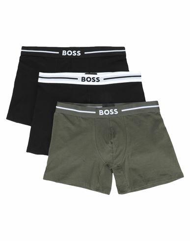 Boss Man Boxer Military green Organic cotton, Elastane Cover