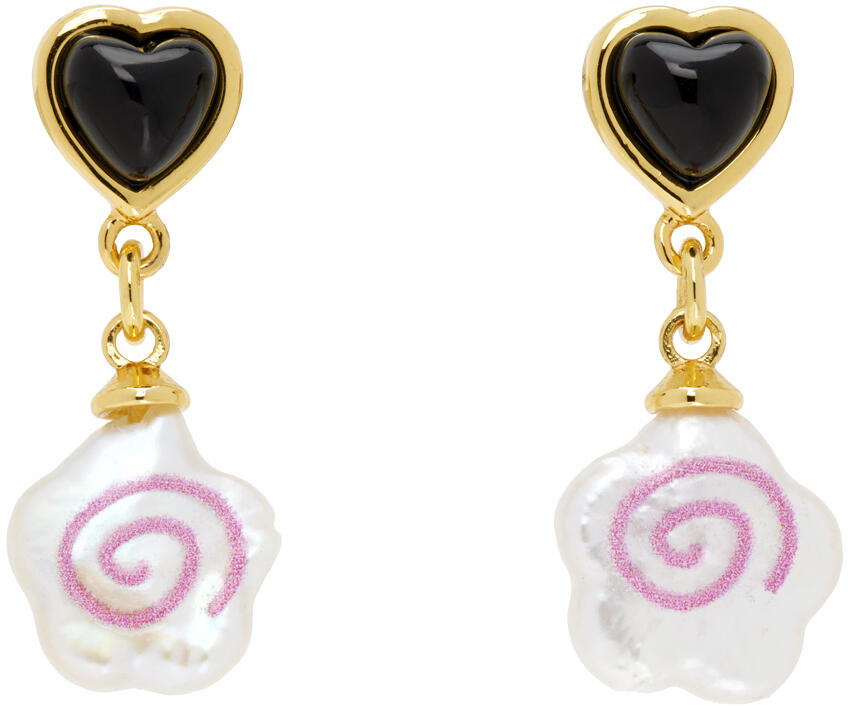 Sandy Liang Gold Narutomaki Earrings Cover