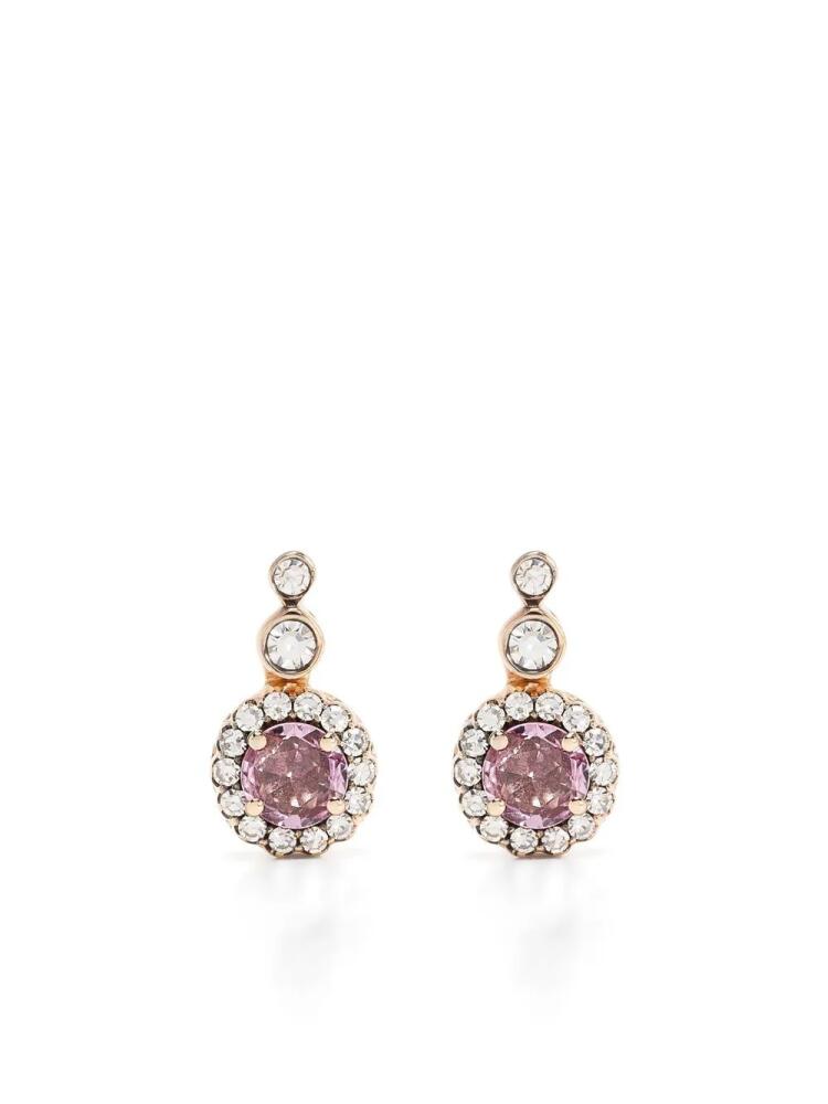 Selim Mouzannar 18kt rose gold sapphire and diamond earrings Cover