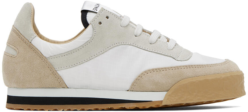 Spalwart White & Beige Pitch Low Sneakers Cover