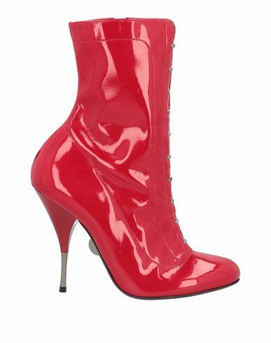 Samuele Failli Woman Ankle boots Red Soft Leather Cover