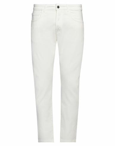 Reign Man Jeans White Cotton, Elastane Cover