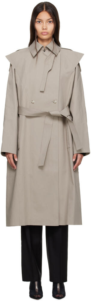 BOYAROVSKAYA Beige NoWaste Trench Coat Cover