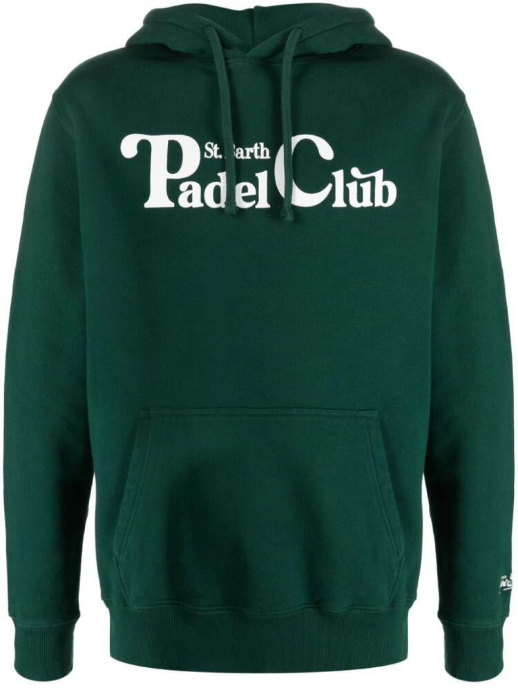 MC2 Saint Barth slogan-print cotton hoodie - Green Cover