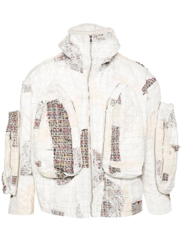 Who Decides War patchwork-design tweed jacket - Neutrals Cover