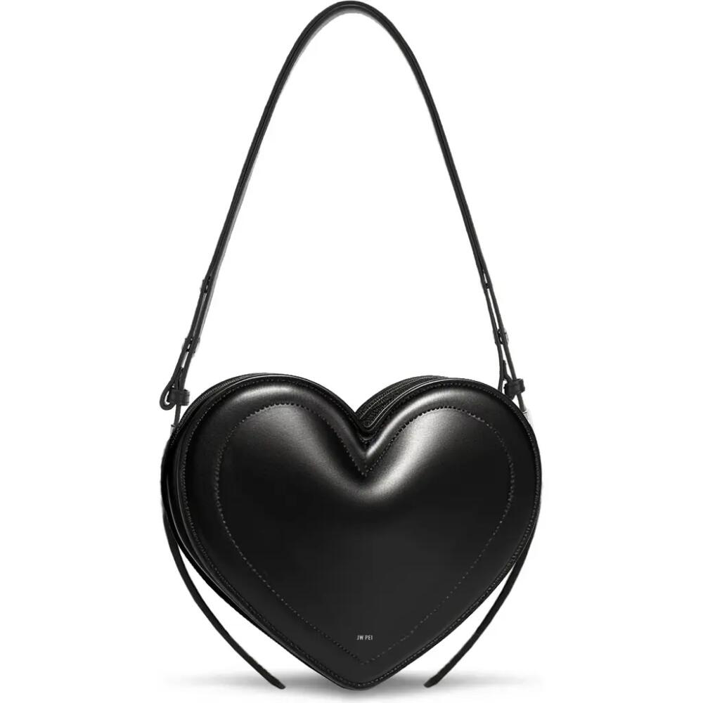 JW PEI Arlene Faux Leather Heart Shoulder Bag in Black Cover