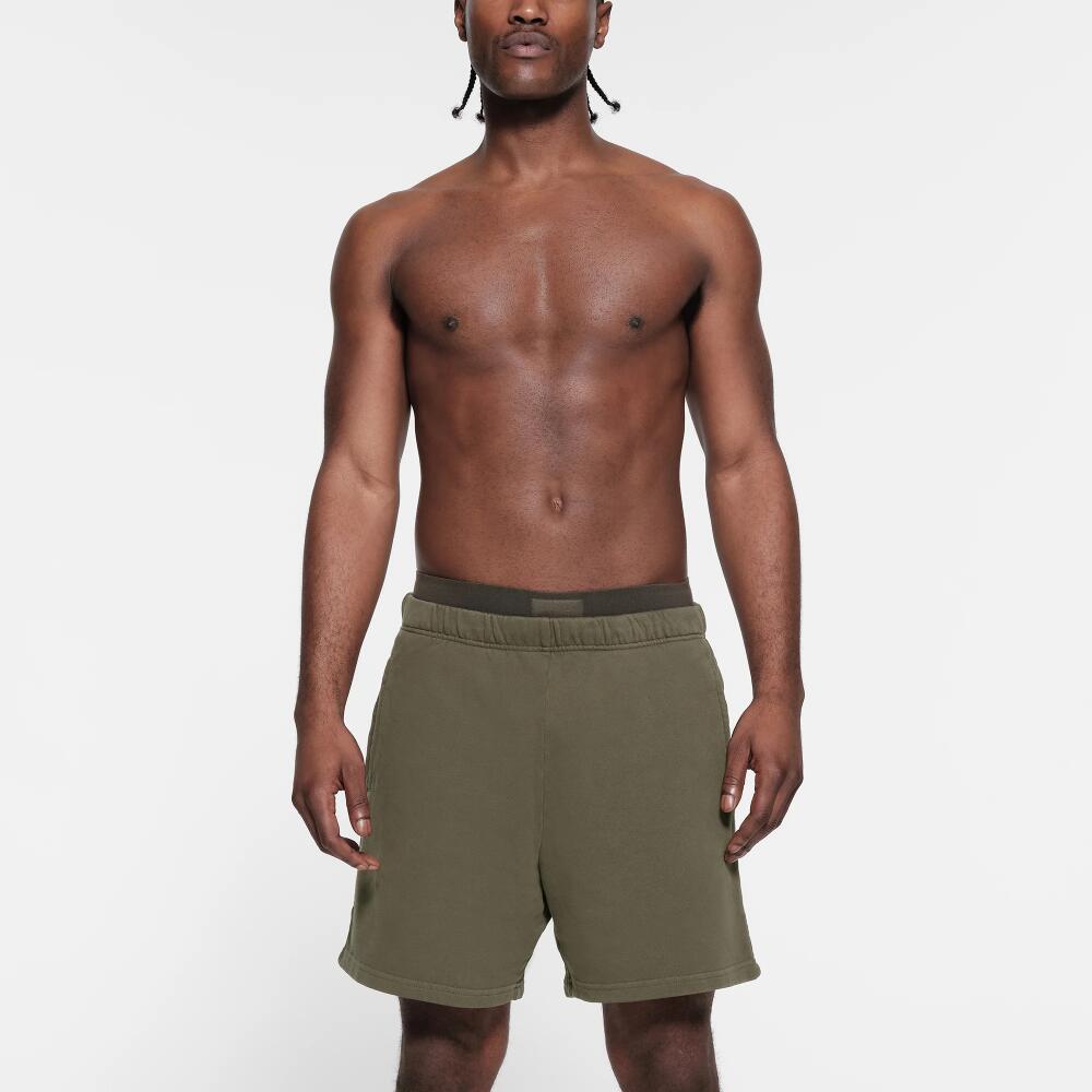 SKIMS Mens Classic Short | Green | Medium | Terry Cover