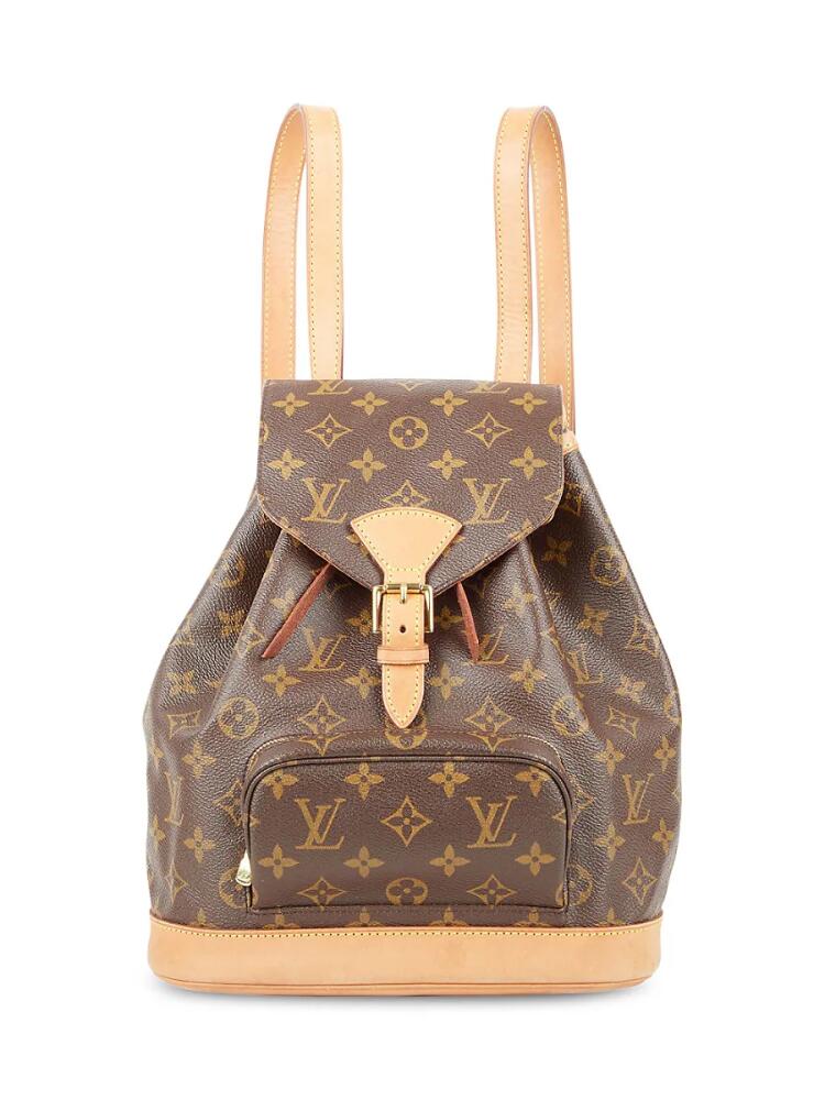 Louis Vuitton Women's Montsouris MM Monogram Canvas Backpack - Brown Cover