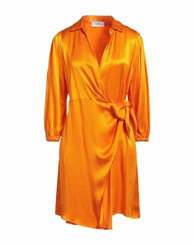 Soallure Woman Mini dress Orange Viscose Cover