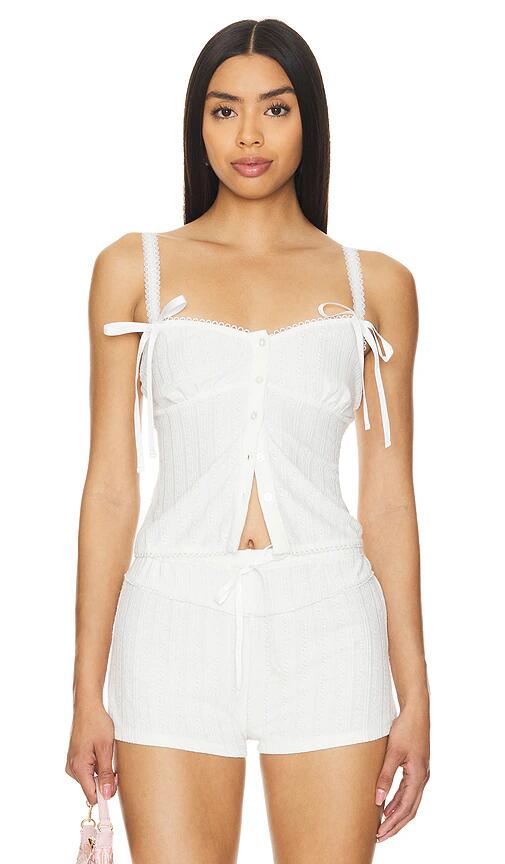 For Love & Lemons Annabeath Top in White Cover