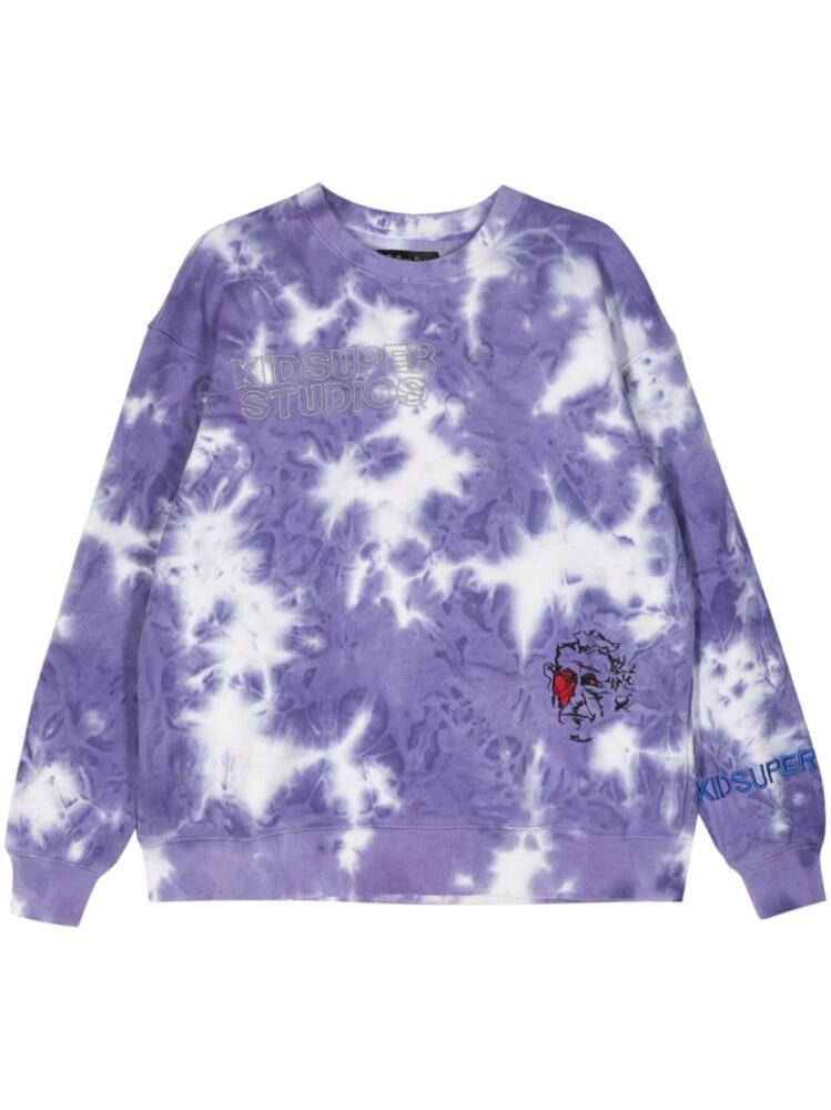 KidSuper tie-dye embroidered sweatshirt - Purple Cover