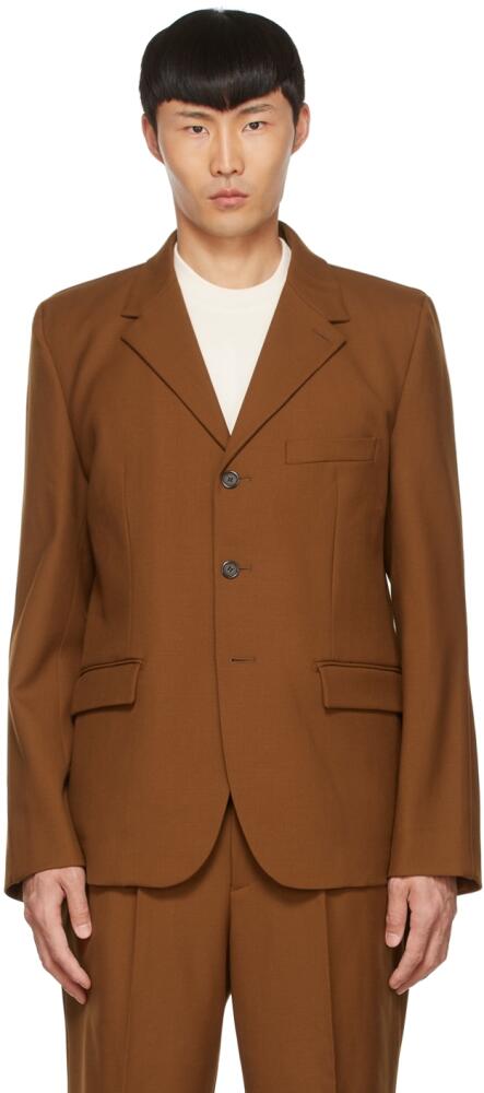 VTMNTS Brown Wool Blazer Cover