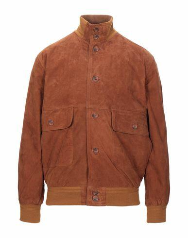 Masterpelle Man Jacket Tan Soft Leather, Polyester, Textile fibers Cover