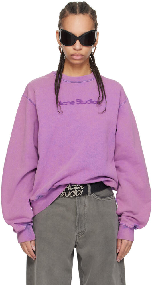 Acne Studios Purple Blurred Sweatshirt Cover