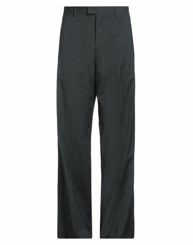 Raf Simons Man Pants Steel grey Virgin Wool, Elastane Cover