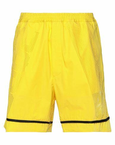 Dsquared2 Man Shorts & Bermuda Shorts Yellow Cotton Cover