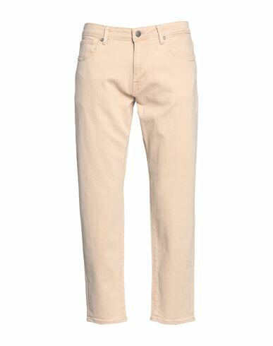 Selected Homme Man Jeans Beige Organic cotton, Elastane Cover