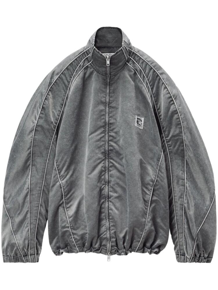 Alexander Wang panelled faded bomber jacket - Grey Cover