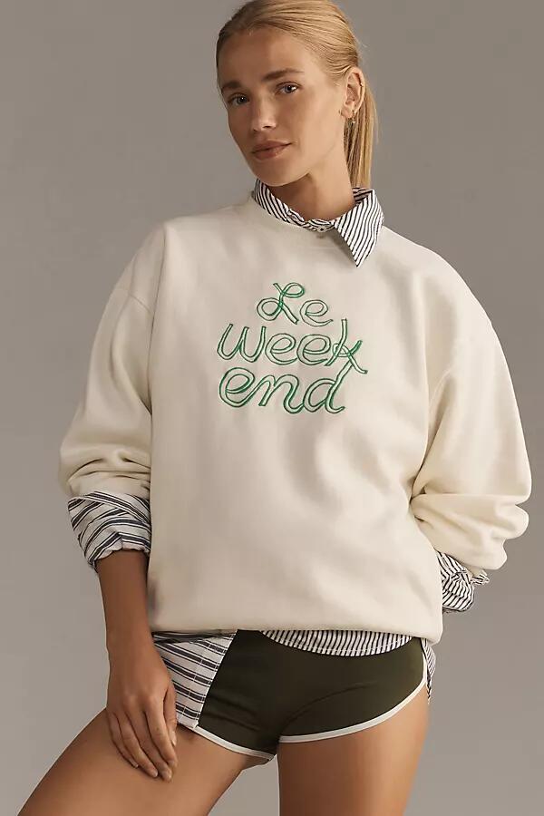 Clare V. Le Weekend Oversized Sweatshirt Cover