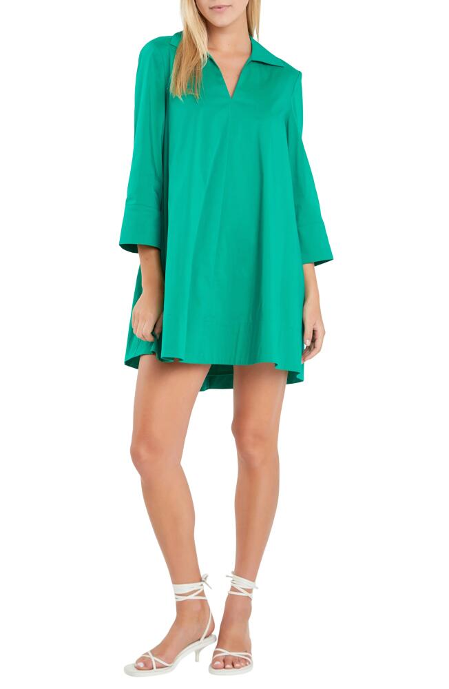 English Factory A-line Caftan Dress in Green Cover