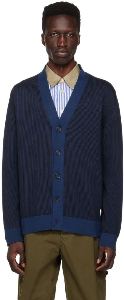 PS by Paul Smith Blue New Zebra Cardigan Cover