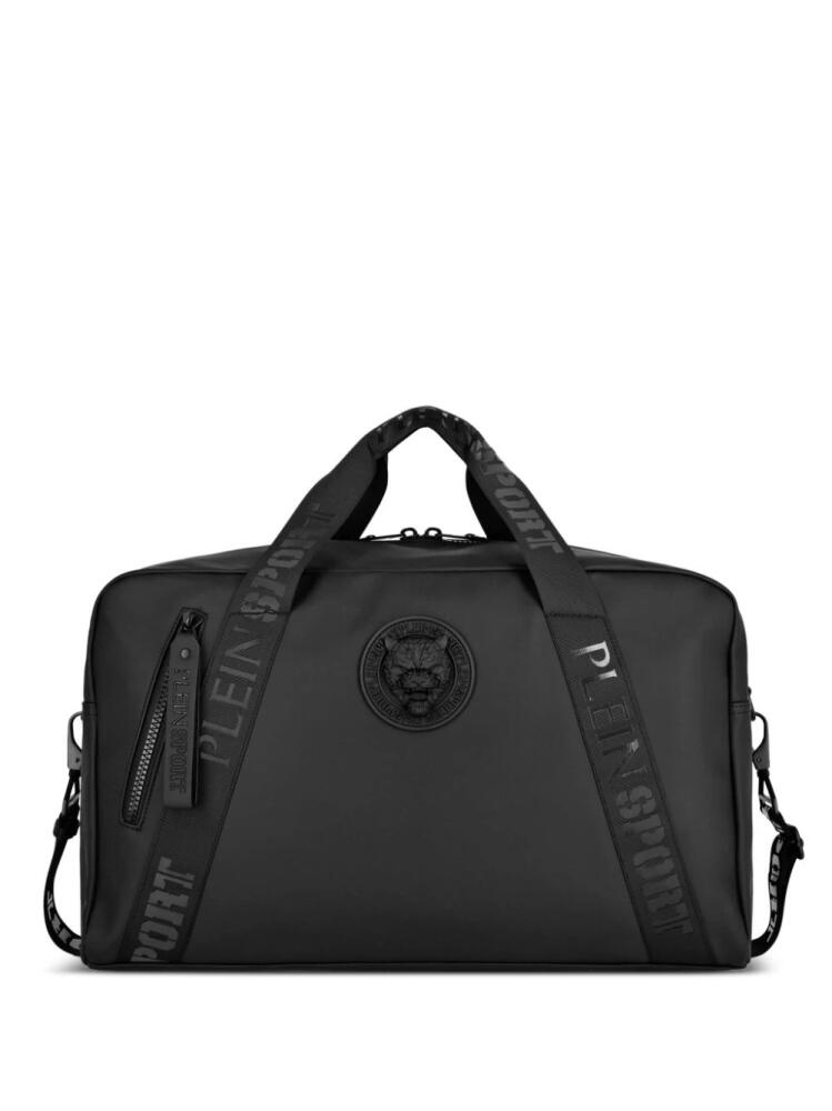 Plein Sport Boston logo-embossed duffle bag - Black Cover